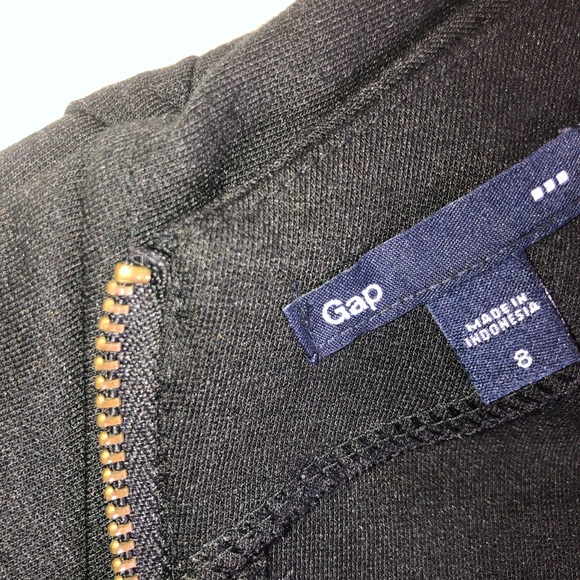 Gap Black Cap Sleeve Little Black Dress Zipper - Picture 6 of 9